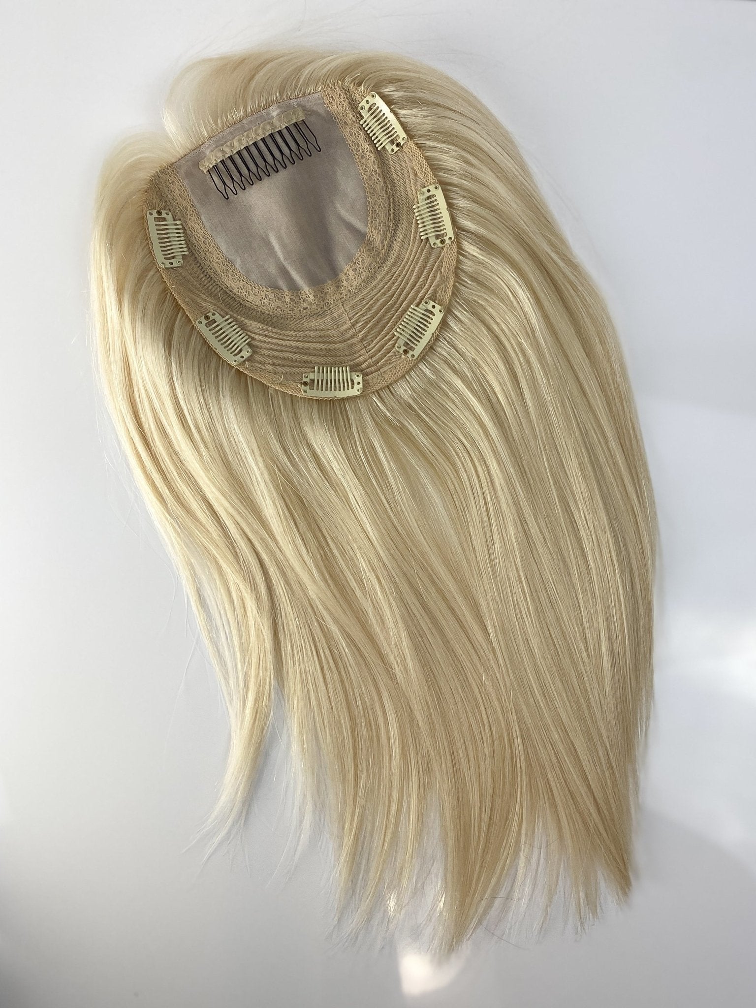 Bright Blonde 6x7 Wefted/Silk Topper - 12 inches - withlovebeautycollective