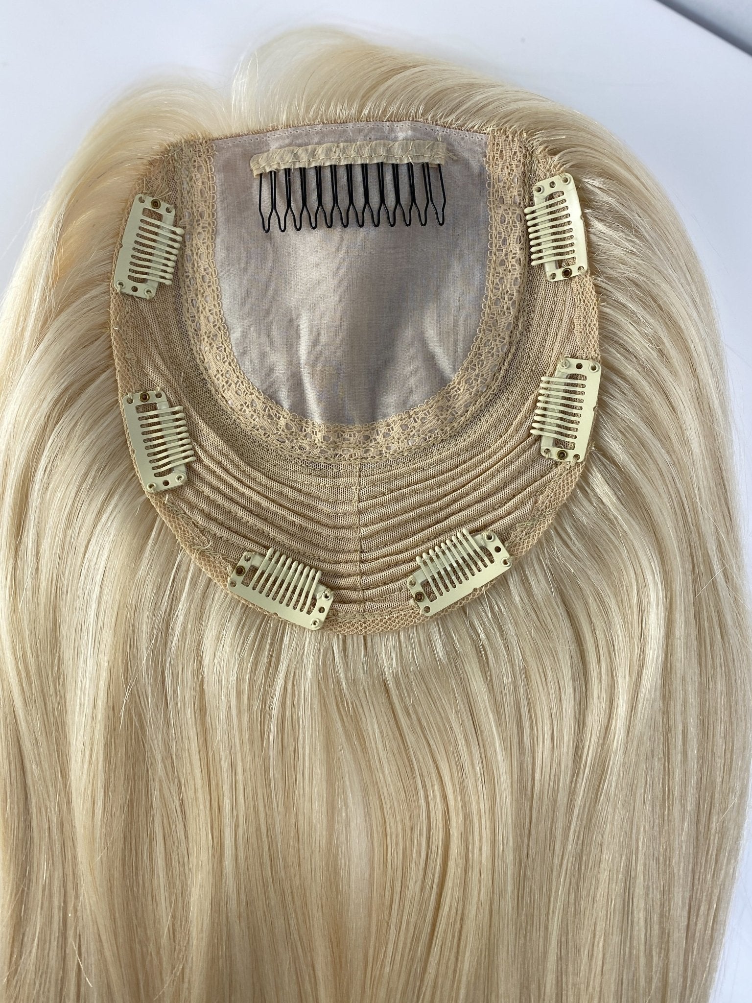 Bright Blonde 6x7 Wefted/Silk Topper - 12 inches - withlovebeautycollective