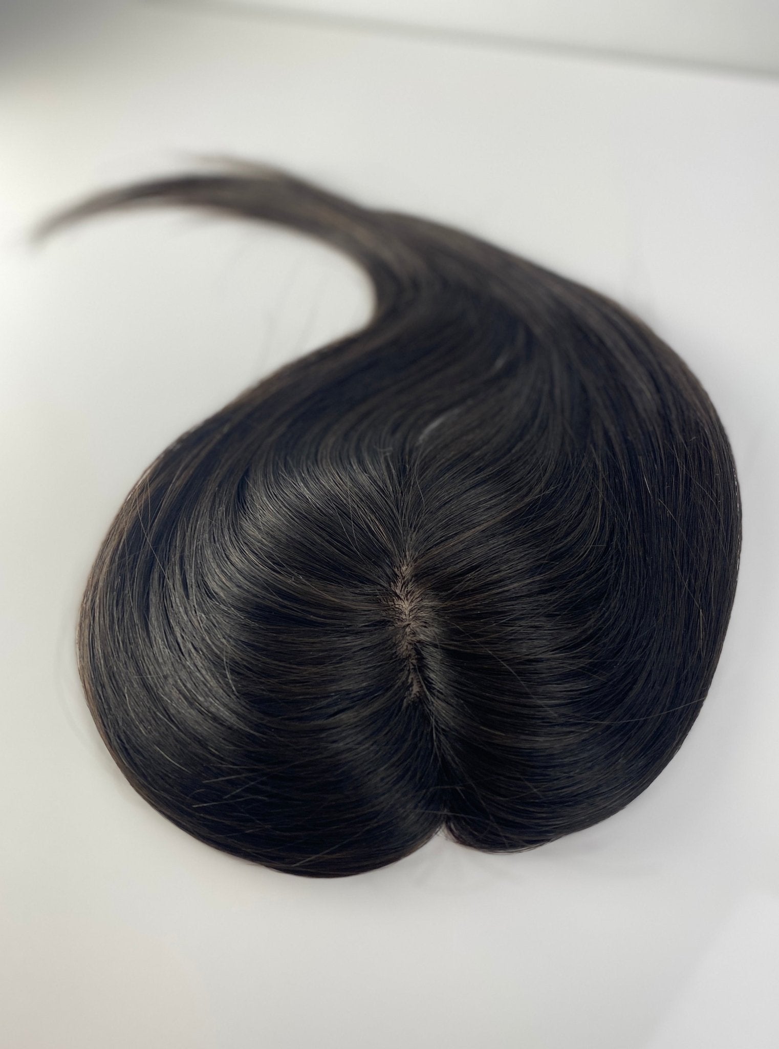 Natural Black 3x5 Silk Topper - 12 inches - withlovebeautycollective