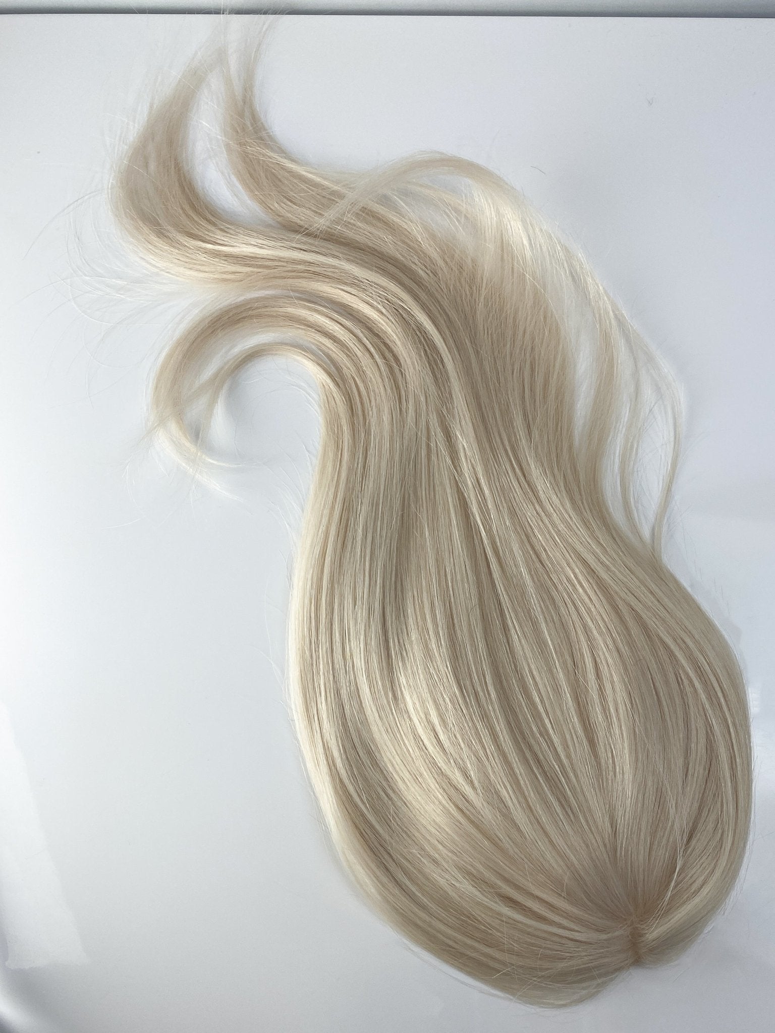 White Blonde 5x6.5 Mono Topper - 16 inches - withlovebeautycollective