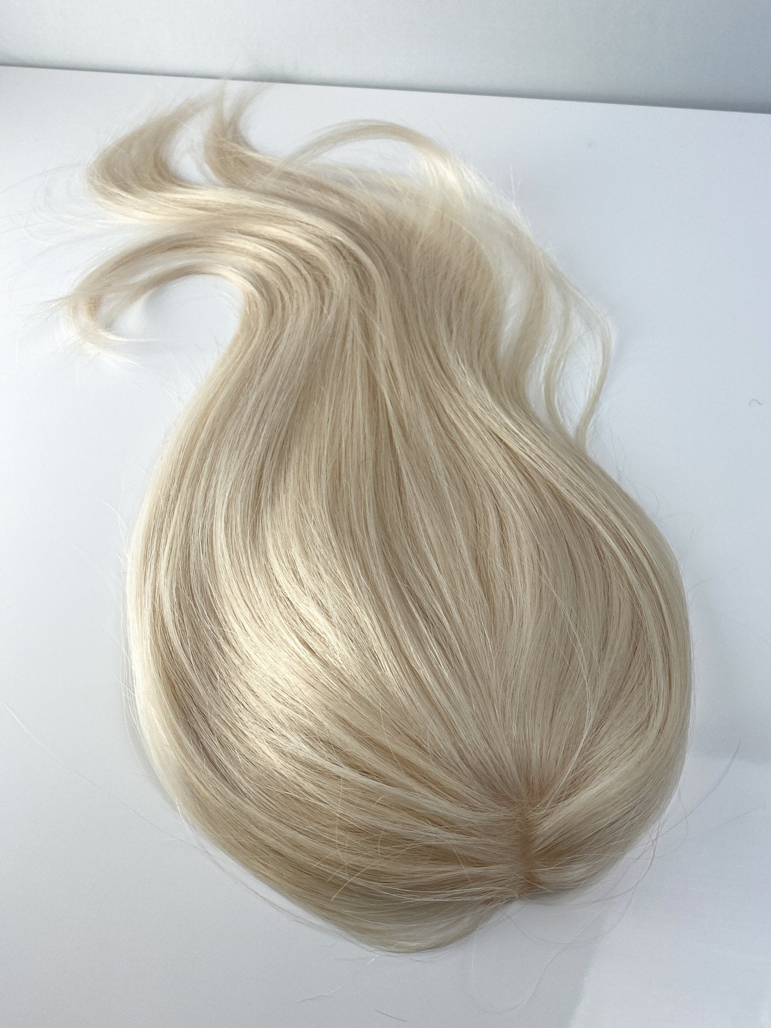 White Blonde 5x6.5 Mono Topper - 16 inches - withlovebeautycollective