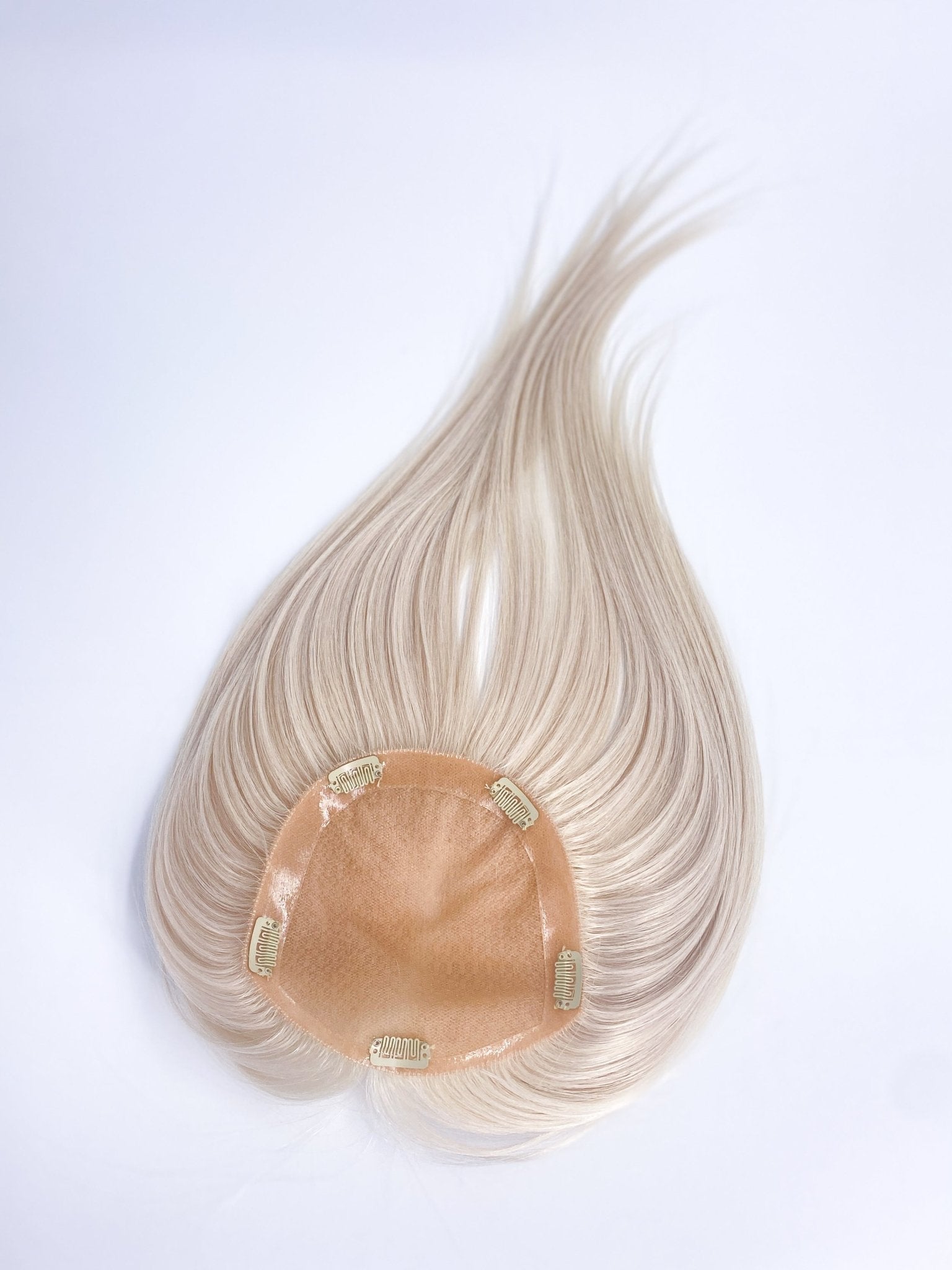 White Blonde Silk Topper 5x5 - 12 inches - withlovebeautycollective